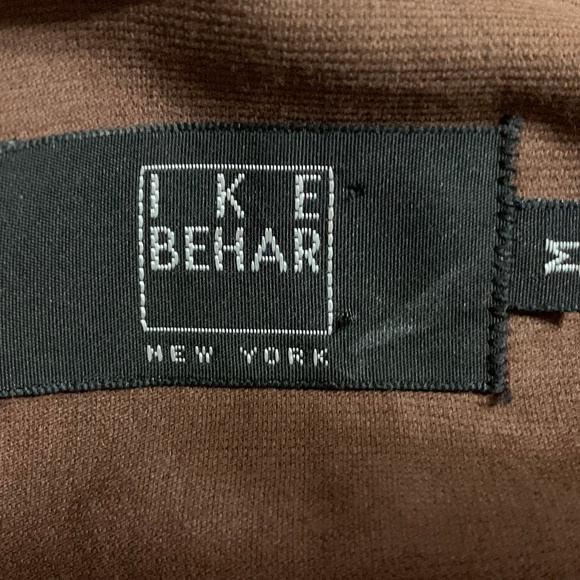 IKE BEHAR 2 POCKET BROWN SHIRT MEDIUM - Picture 3 of 4